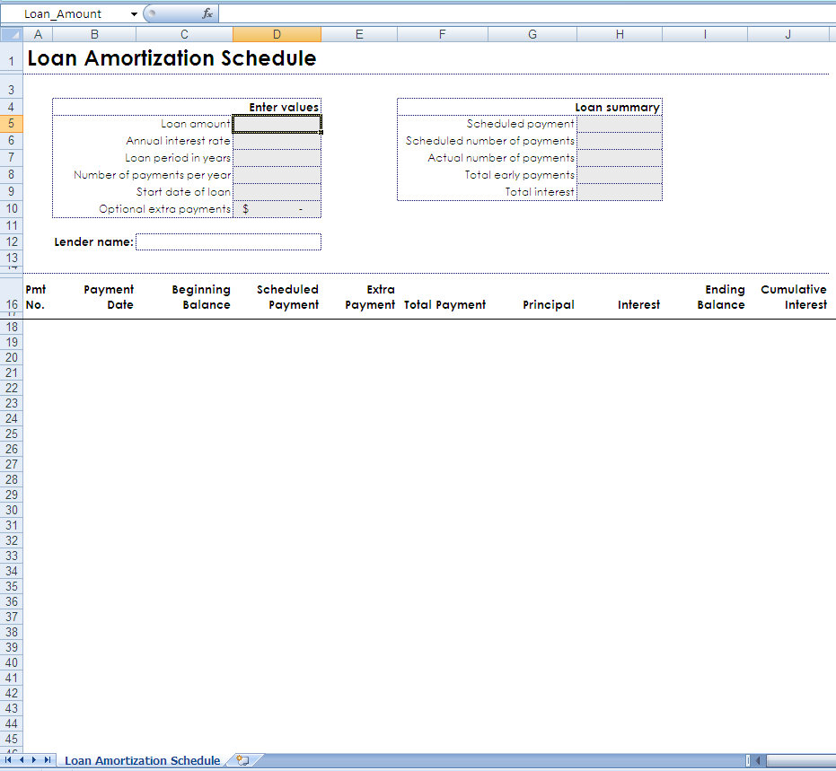 Calculating Your New Mortgage Payments Using Excel Templates