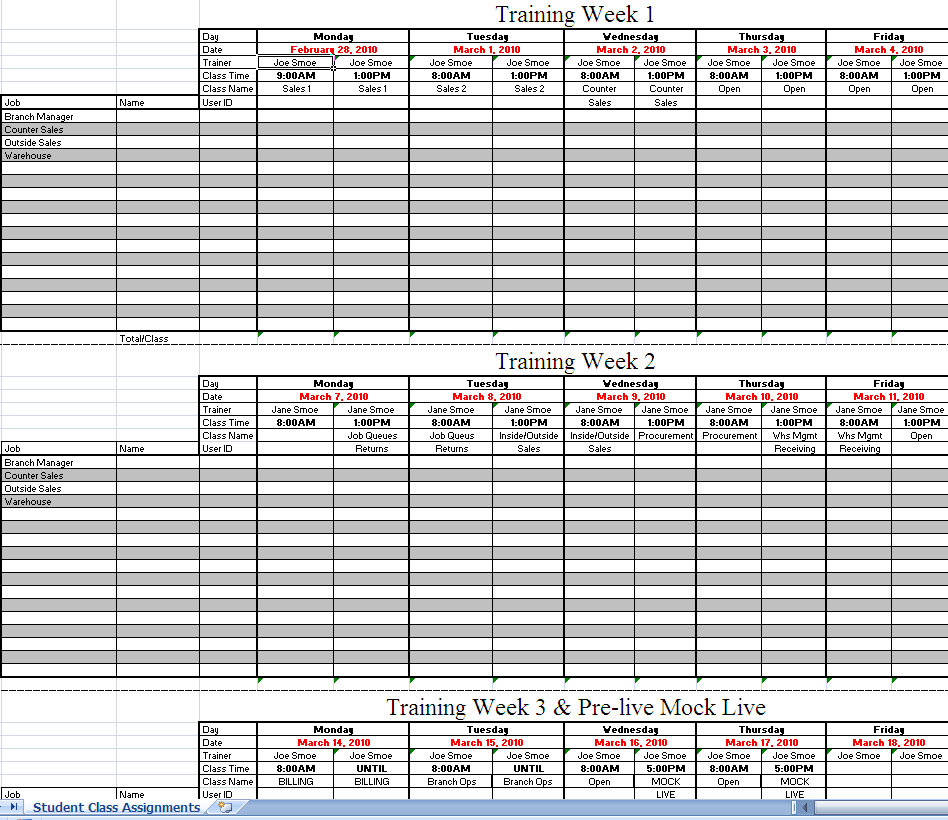 ERP Implementation Training | ERP Training Schedule