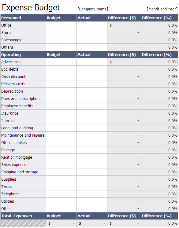 Basic Business Expense Worksheet – 2010 enses Miscellaneous ...