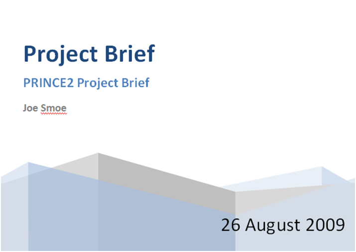 Prince2 Product Brief