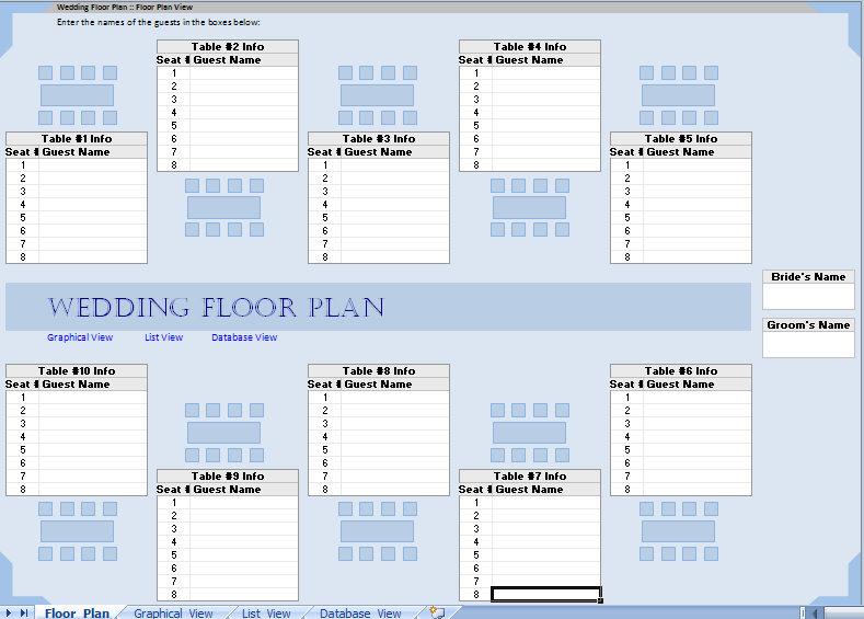 wedding reception floor plans