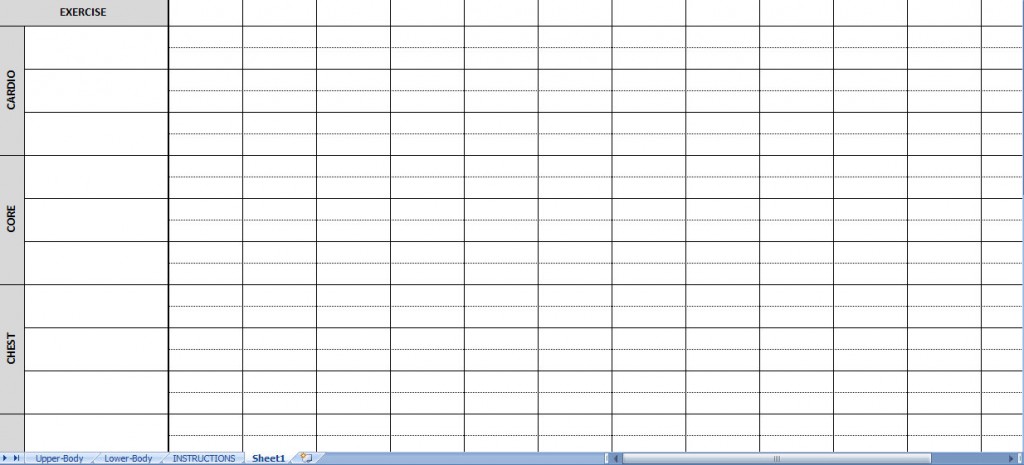 Weightlifting Template Excel from www.myexceltemplates.com