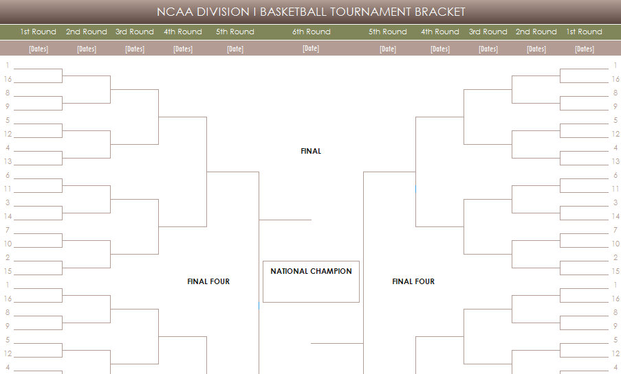 printable ncaa tournament brackets | ncaa men s basketball tournament ...