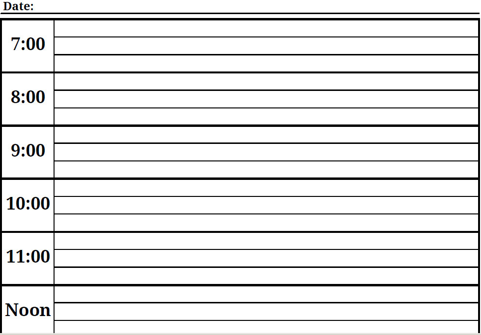 excel calendar template 2011. Daily Appointment Calendar