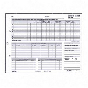 carbonless expense report