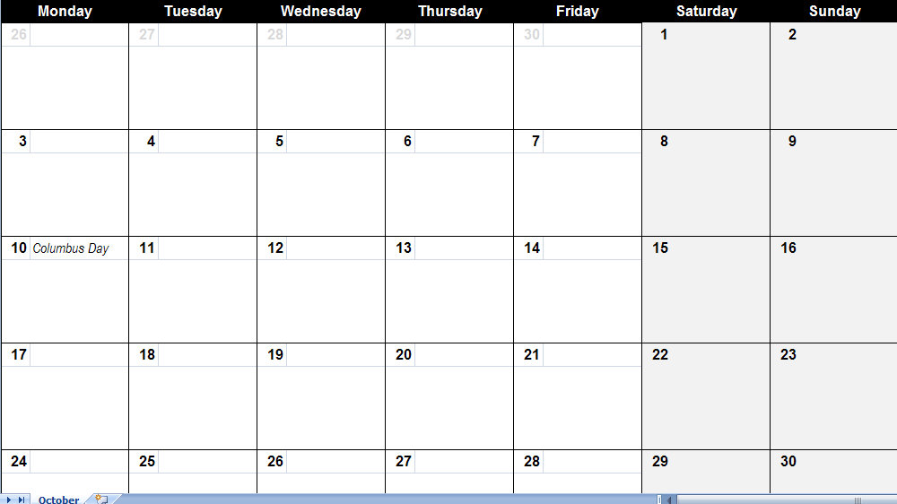 business calendar february