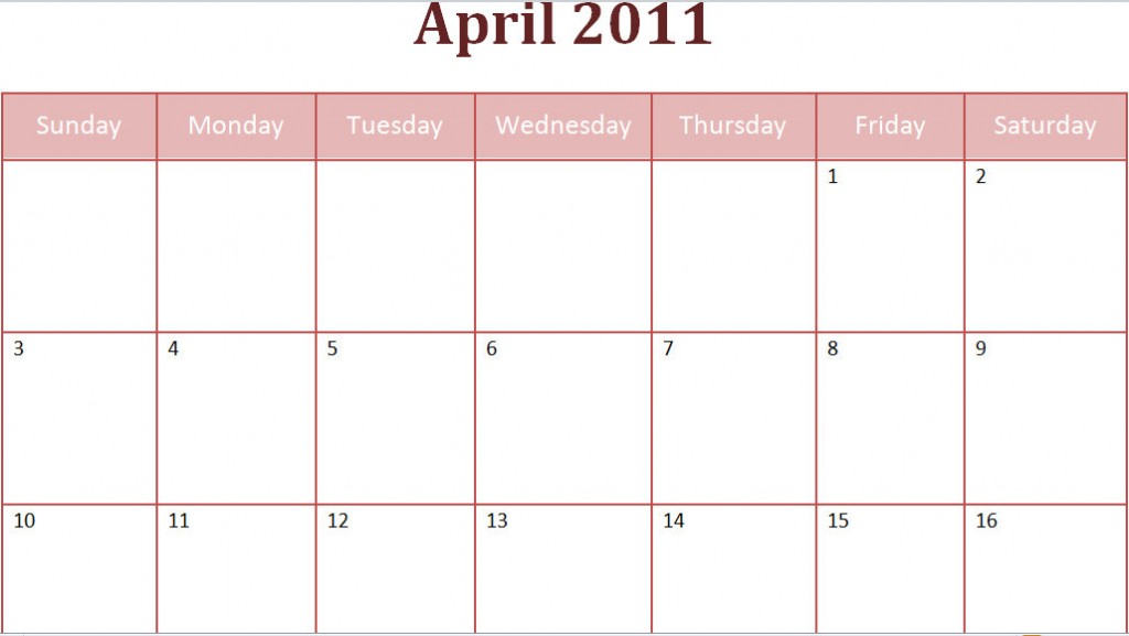 2011 calendar printable with holidays. printable april 2011 calendar