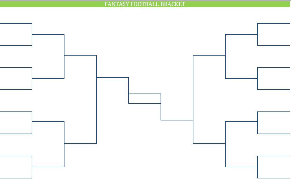 Printable Blank PDF NFL fantasy football brackets