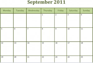 Blank Monthly Calendar 2011 on Printable Blank Pdf September 2011 Monthly Calendar 300x203 Jpg