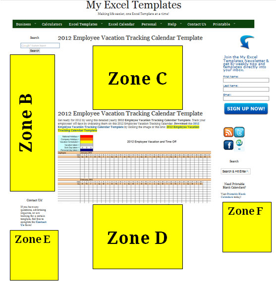 Advertising Rates My Excel Templates Post Pages